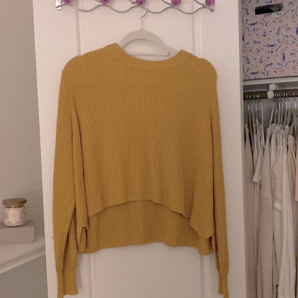 Mustard yellow cotton on sweater!